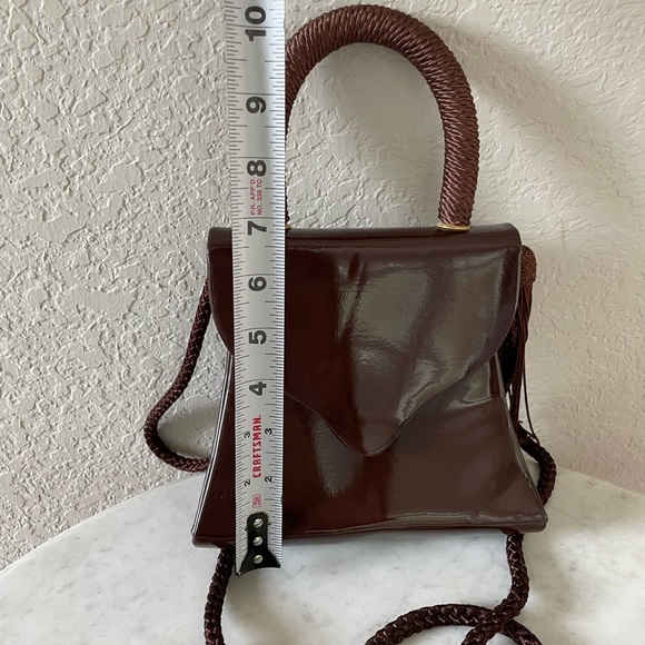 Vintage Patent Leather Braided Shoulder Bag - Picture 8 of 8